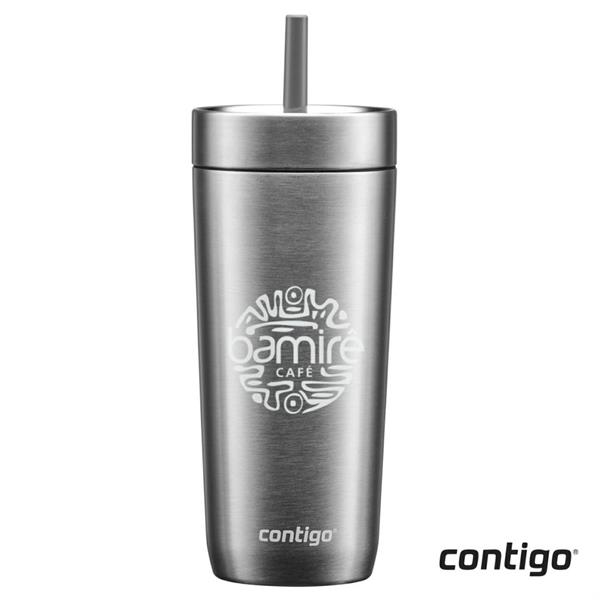 Luxe Stainless Steel Travel Tumbler with Spill-Proof Lid and Straw